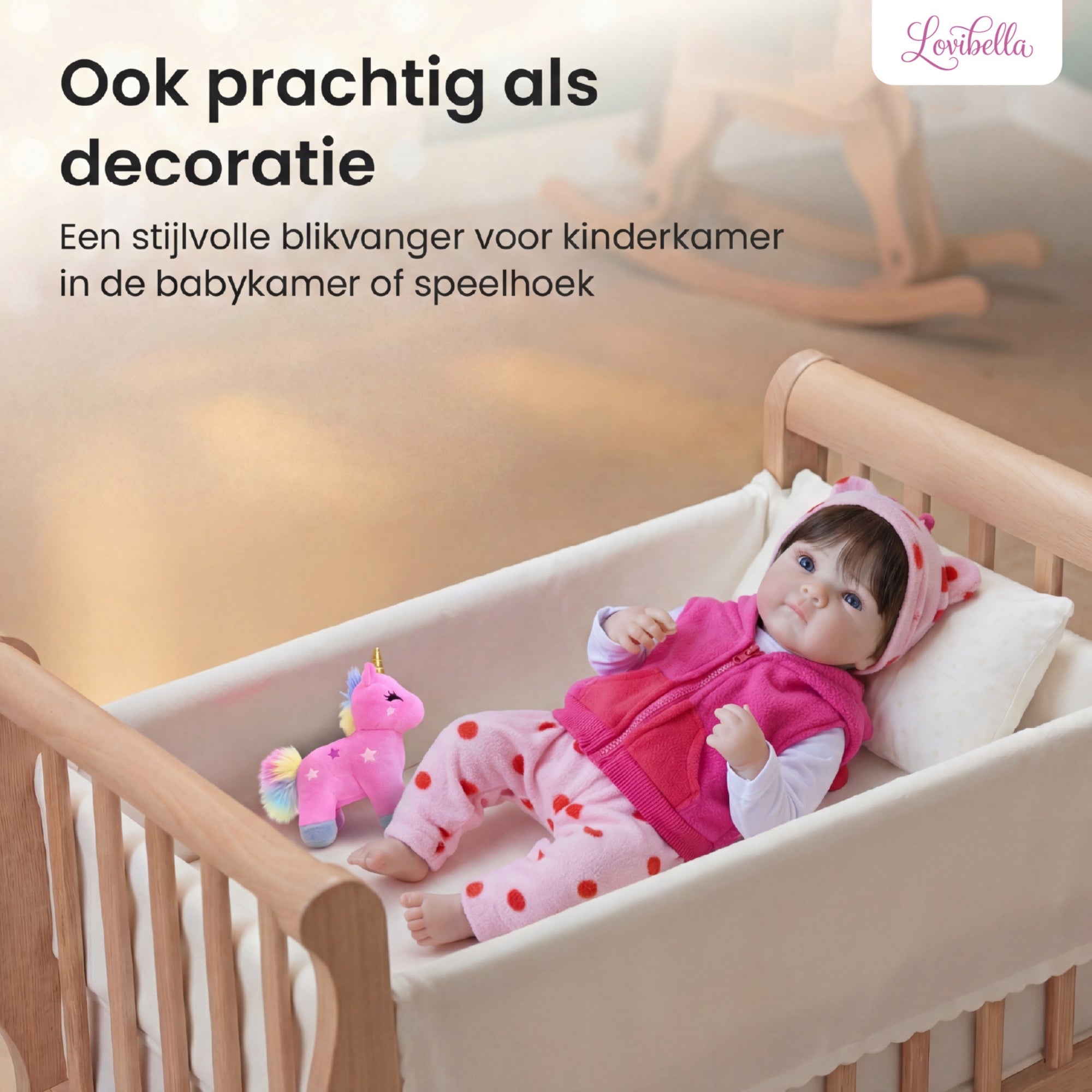 Sarina – Levensechte Reborn Pop 45 cm – Complete Set