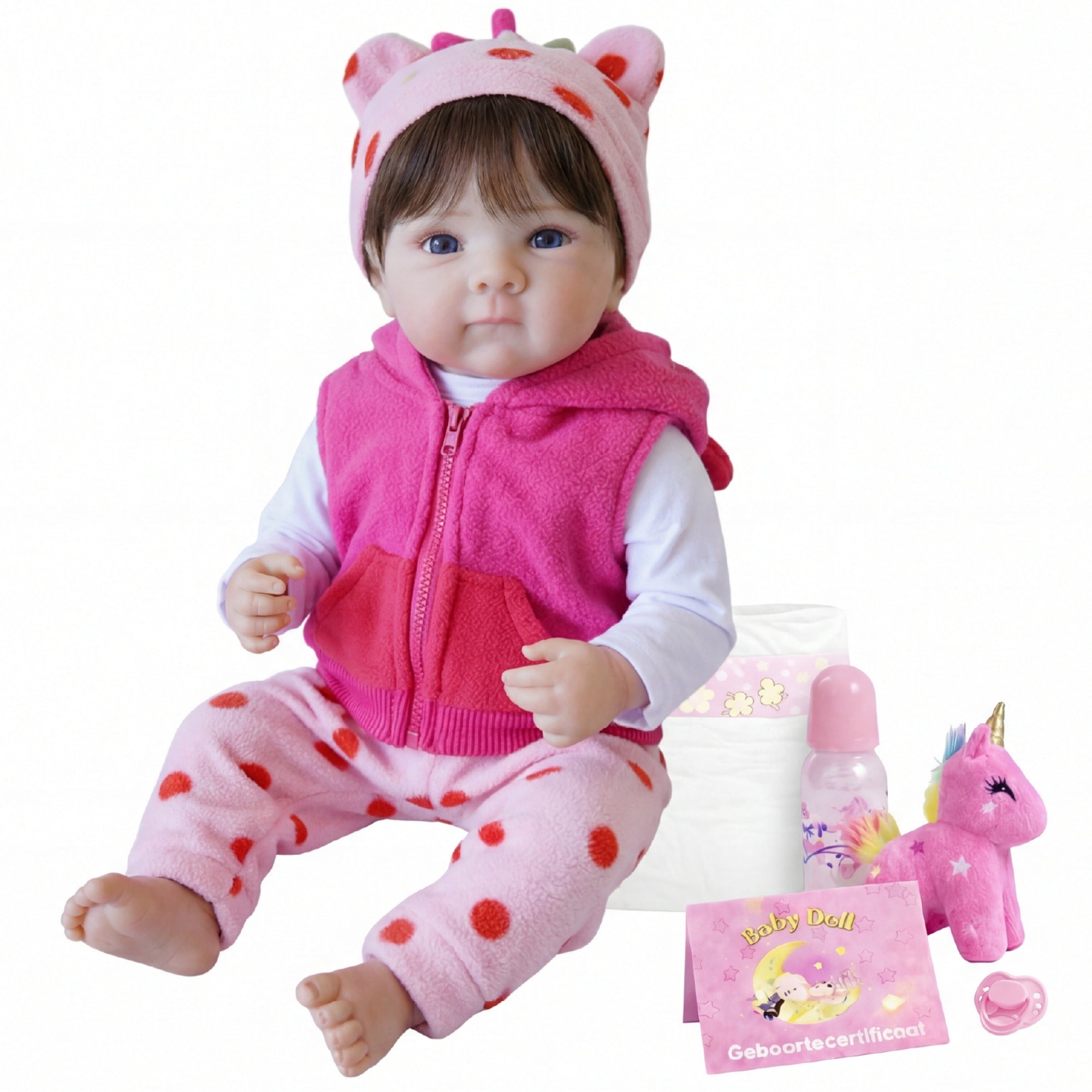 Sarina – Levensechte Reborn Pop 45 cm – Complete Set
