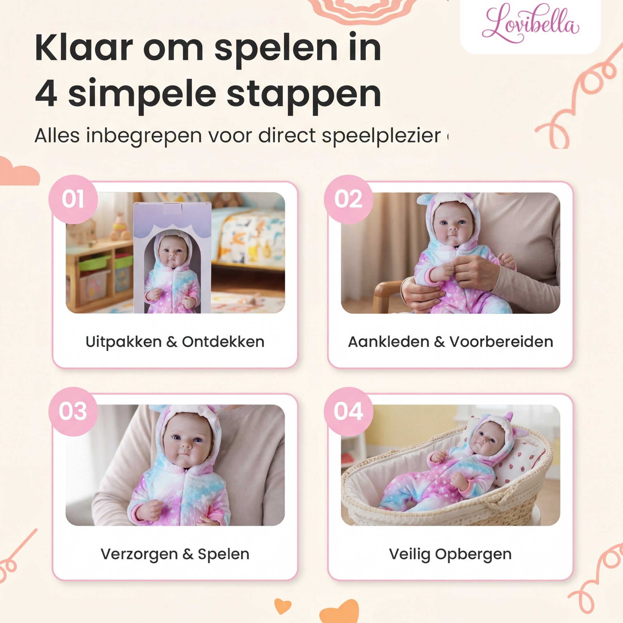 Liora – Levensechte Reborn Pop 45 cm – Complete Set