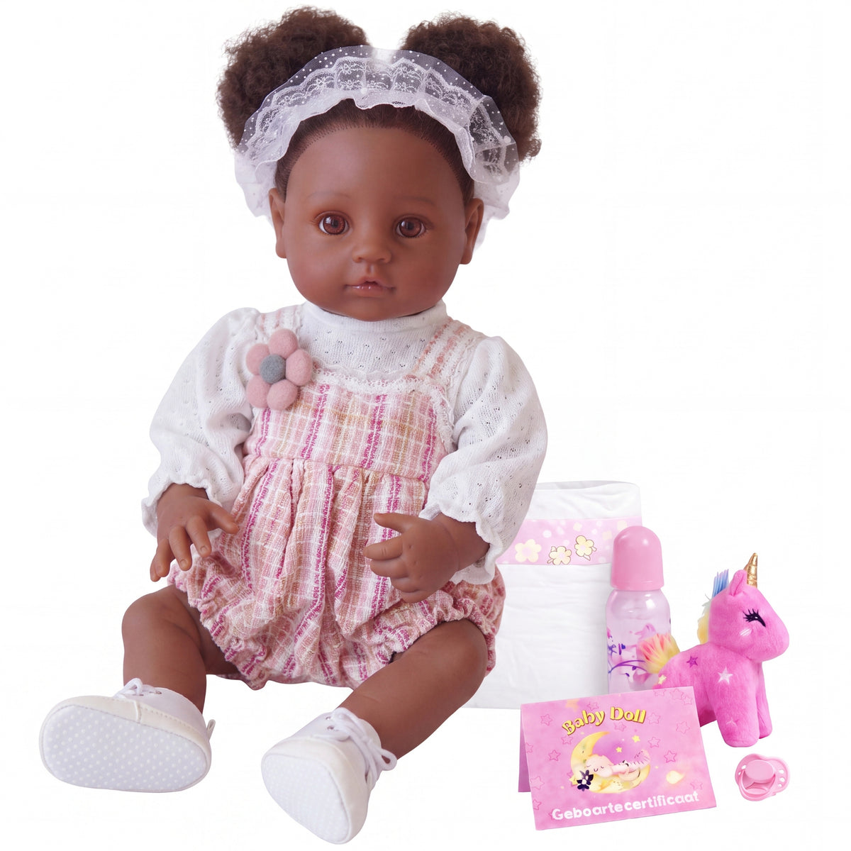Amara – Levensechte Reborn Pop 45 cm – Complete Set