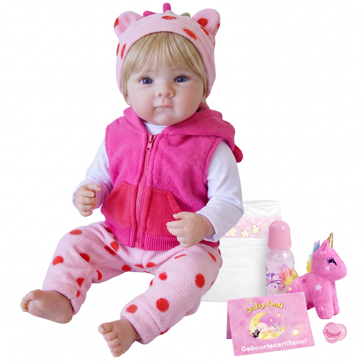Rosalie – Levensechte Reborn Pop 45 cm – Complete Set