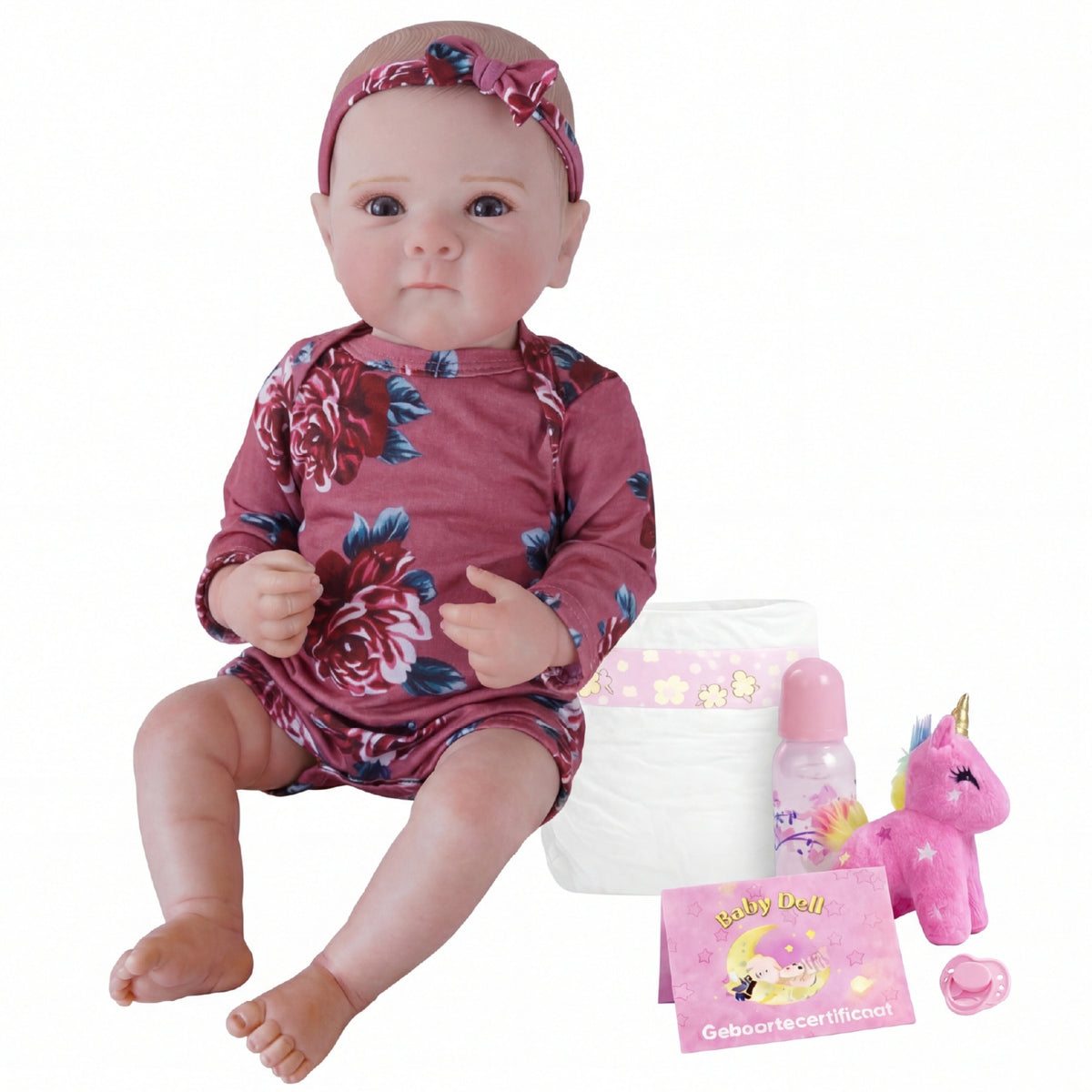 Nora – Levensechte Reborn Pop 45 cm – Complete Set