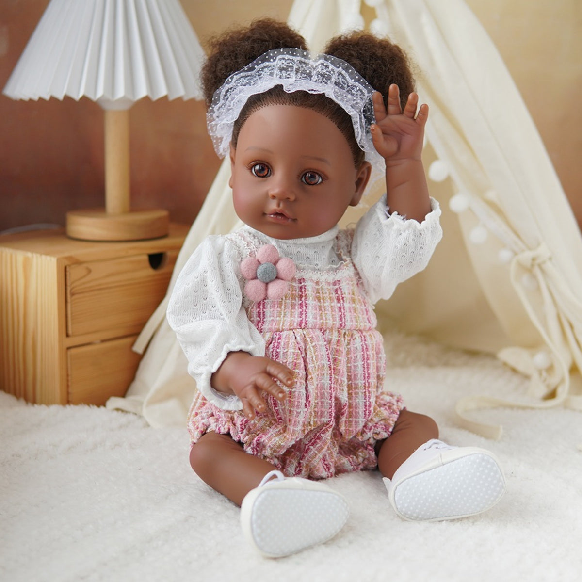 Amara – Levensechte Reborn Pop 45 cm – Complete Set