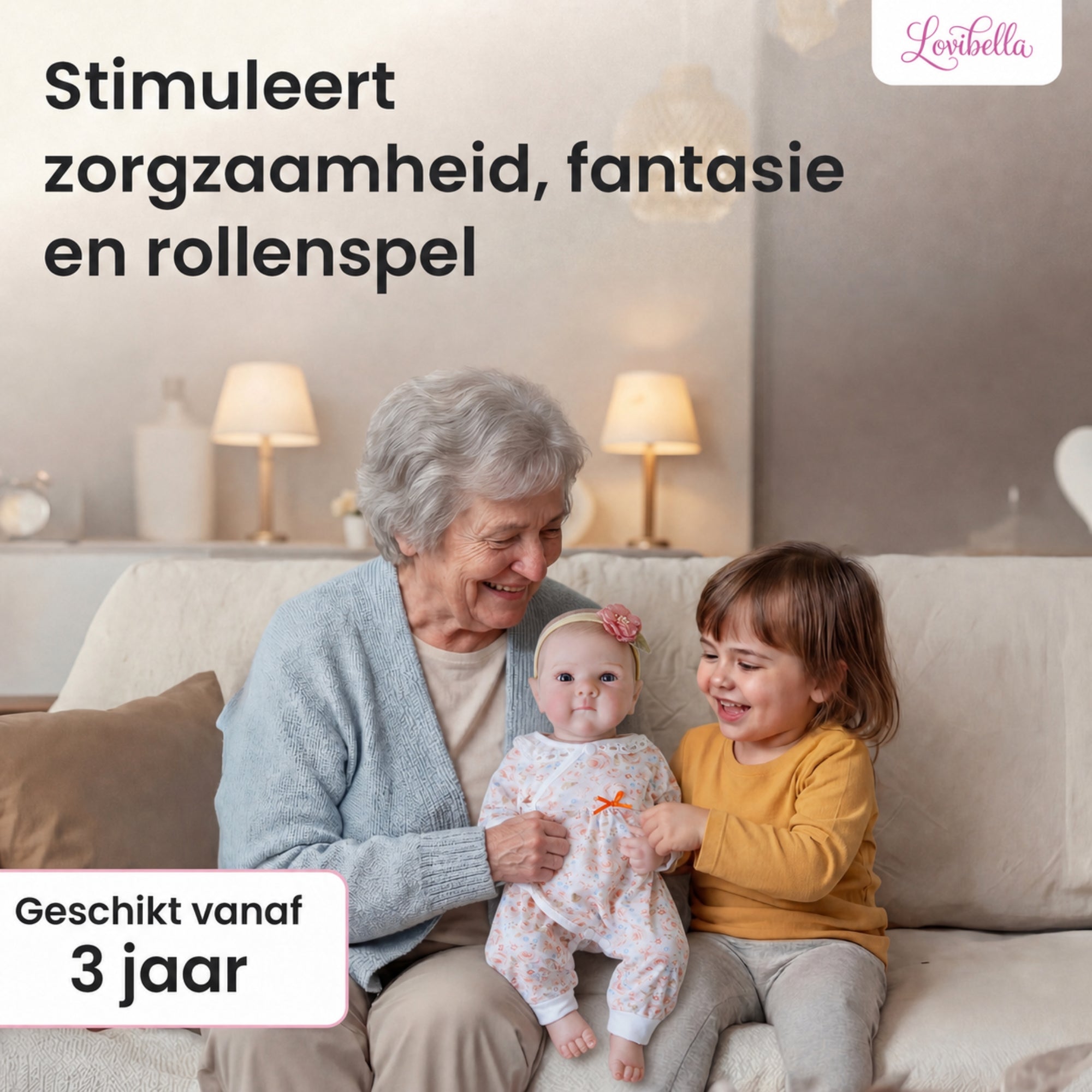 Rosa – Levensechte Reborn Pop 45 cm – Complete Set