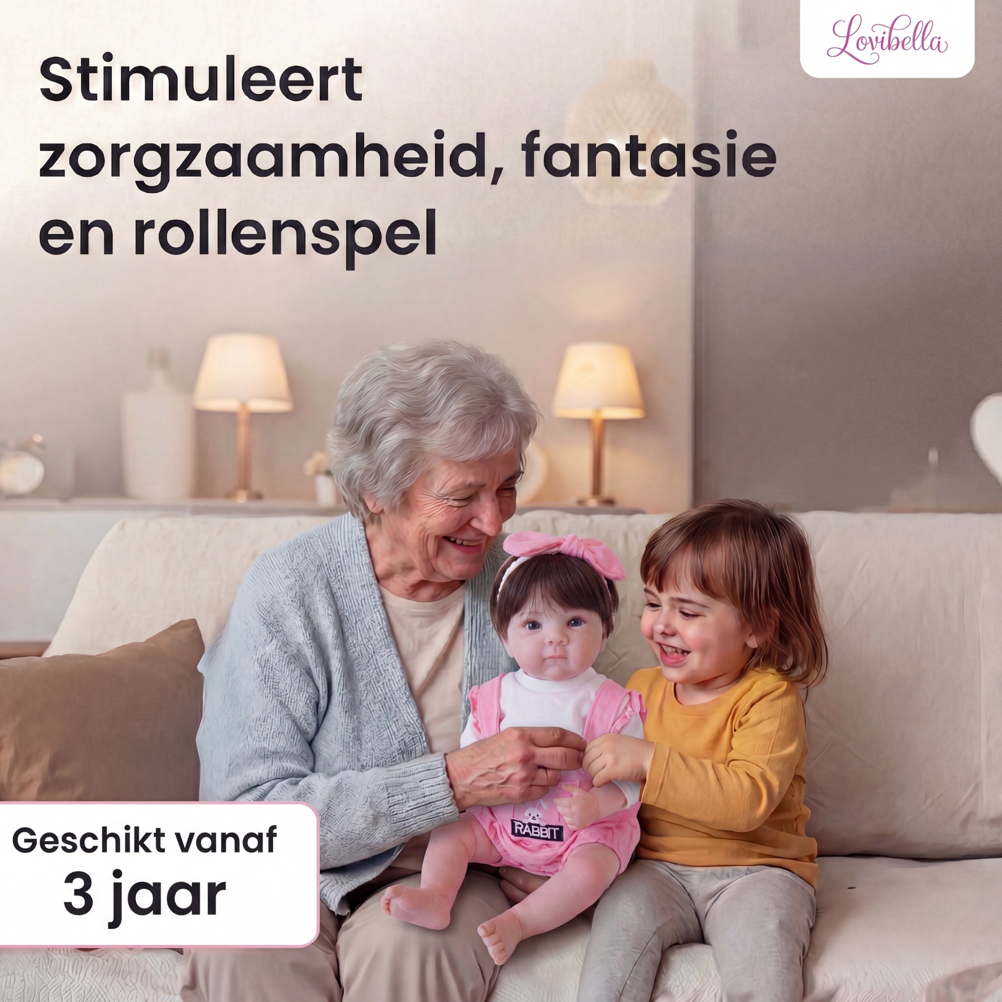 Lola – Levensechte Reborn Pop 45 cm – Met Haar Complete Set