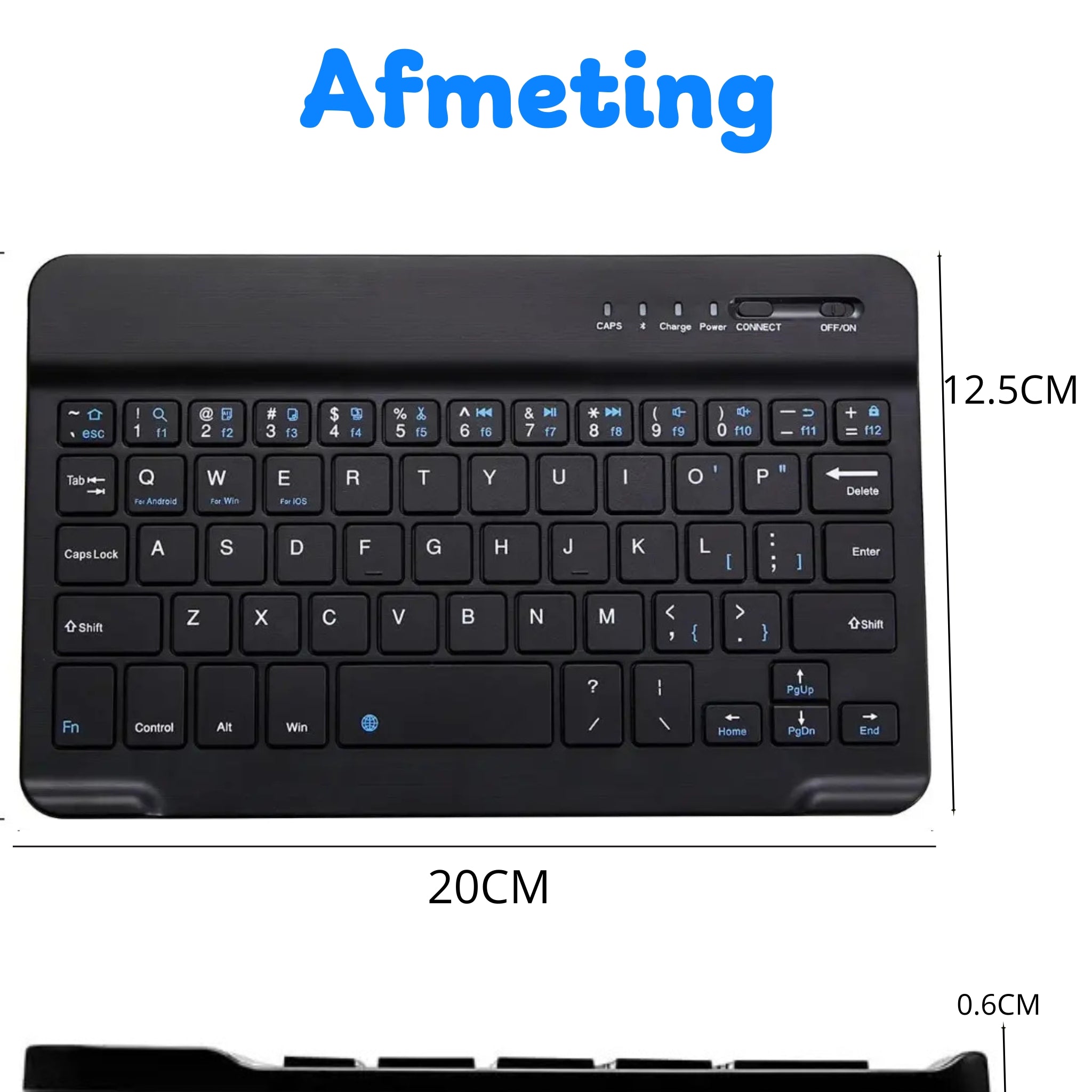 Bosstony Bluetooth QWERTY Toetsenbord