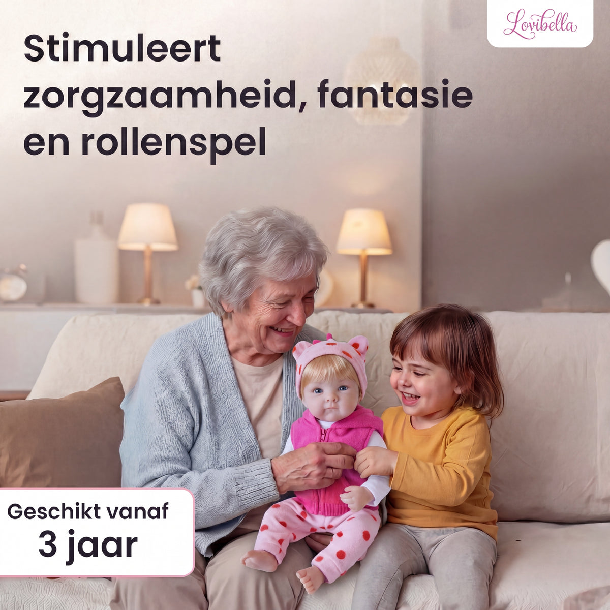 Rosalie – Levensechte Reborn Pop 45 cm – Complete Set