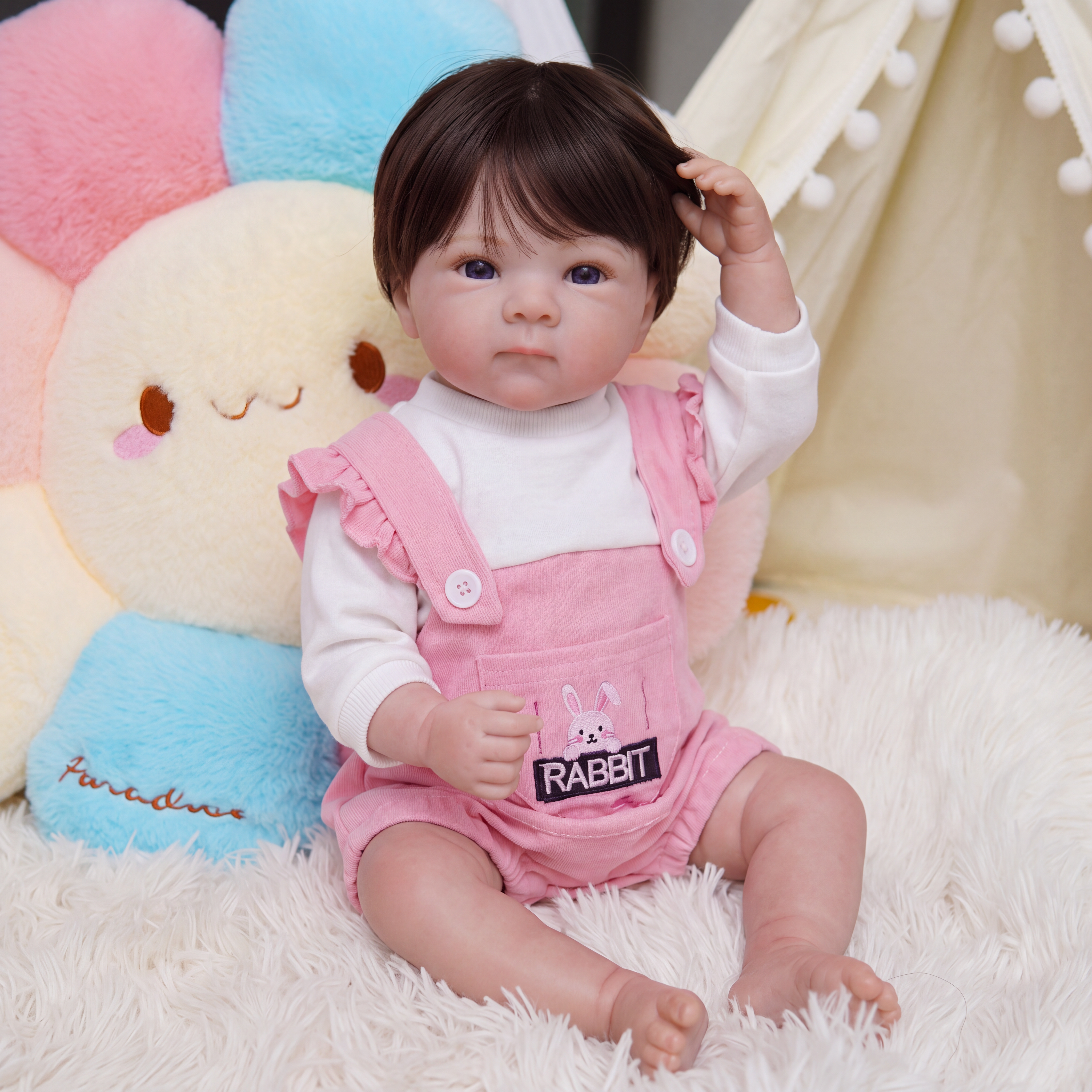 Lola – Levensechte Reborn Pop 45 cm – Met Haar Complete Set