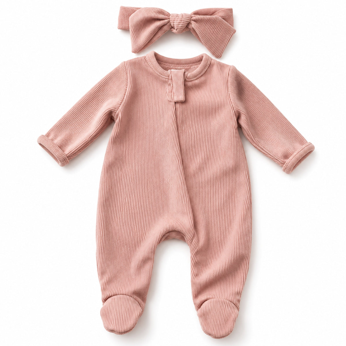 Lovibella Reborn Kleding Set 45 cm – Roze Rib Pak met Strikje